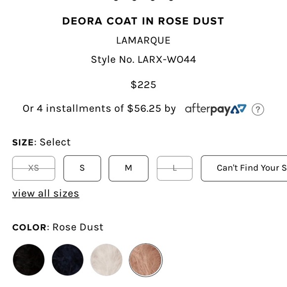 Lamarque Deora Coat in Rose Dust - Picture 5 of 5